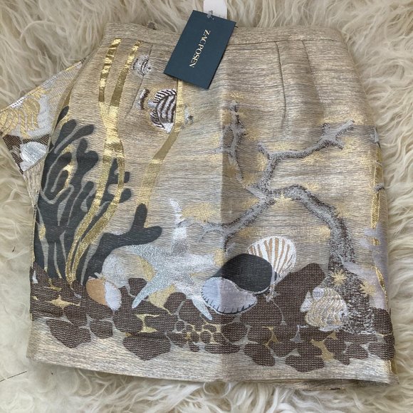 ZAC POSEN Ester Underwater Printed Knee-Length Skirt - Picture 12 of 15